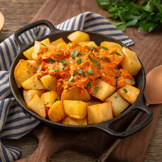 25. Ración De Patatas Bravas
