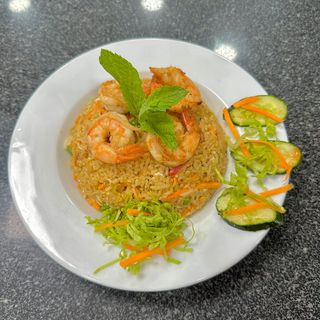 Thai Shrimp rice (Arroz de camarão tailandês)