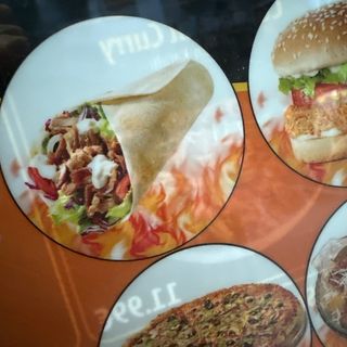 1 Pizza Mediana, 1  Durum Y 1 Hamburgues a , patatas