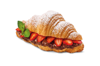 Croissant Truskawka z Czekoladą