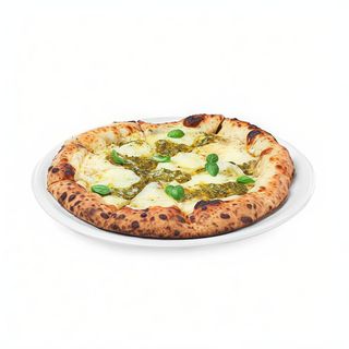 Pizza genovese (45 cm.) + Lambrusco