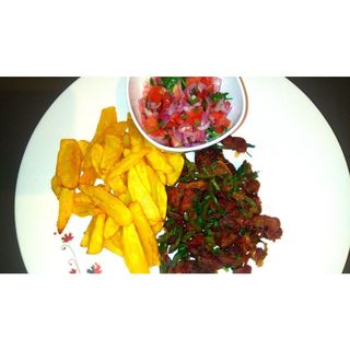 Pork Bittings with Mini Fries