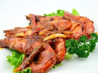 Gamberoni in salsa chili