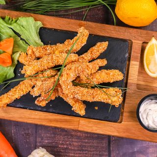 Пилешки филенца с корнфлейкс