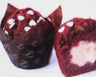 Muffin red velvet yogurt