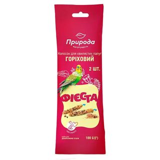 Колосок Природа Фієста для хвилястих папуг 100г