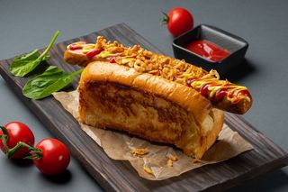 Хот-дог класичний з копченою сосискою