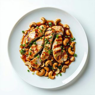 112. Pollo con anacardi