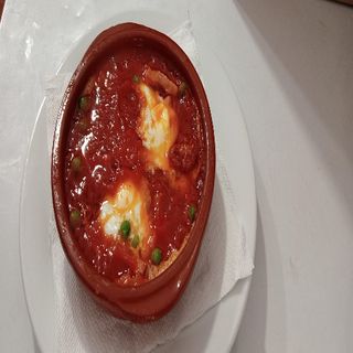 Huevos a la flamenca tapa