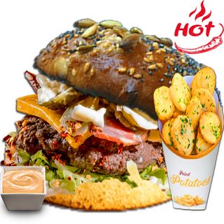 Spicy Burger Meniu 500g