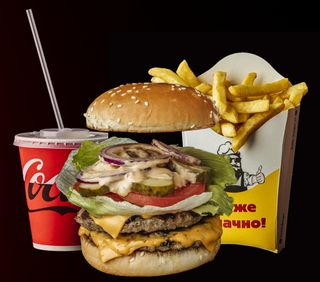 Double чізбургер меню