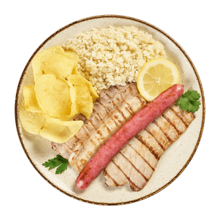 Grelhada Mista de Porco + 2 acompanhamentos