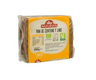 Pan De Centeno Y Lino Natursoy 500Gr