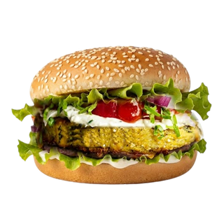 Menú hamburguesa vegetariana