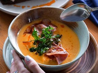 Сирний чаудер з беконом (350гр)