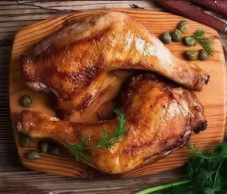 1/2 pollo asado