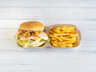 Menú Super Chicken Burger