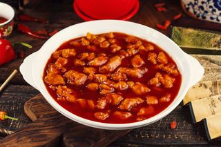 K2-შემწვარი ორაგულის ფილე ტკბილ-მჟავე სოუსში