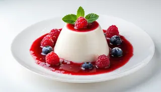 Panna cotta ai frutti di bosco