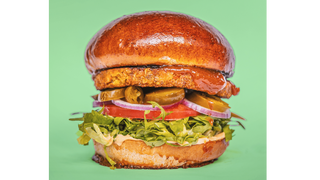 Burger Wege z kotletem na bazie kiełków slonecznika