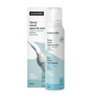 Suavinex, Spray Nasal Agua De Mar Aloe Vera +3 Años 120Ml.