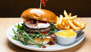Burrata burger