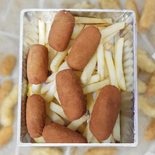 Croquetas de jamón con patatas (ración)