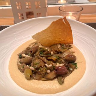 HUMMUS E CARCIOFI AL FORNO 