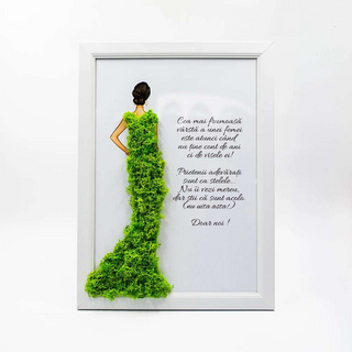 Tablou Cea mai frumoasa varsta (bruneta)- 20x30