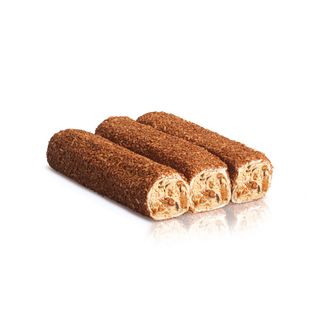 Rulou cu crema de alune, migdale si cafea