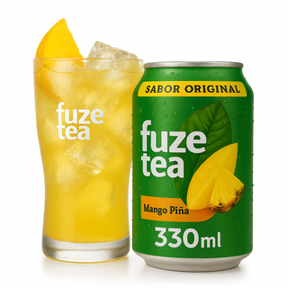 Fuze Tea mango piña, lata 330ml