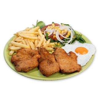 Plato Milanesa De Pollo