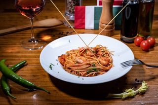 Spaghetti con i gamberi