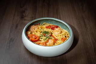 Paste cu creveti aioli