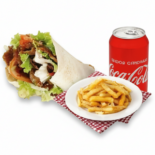 Menú Rollo Kebab (35 Cm.)