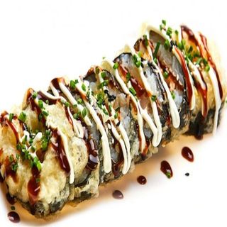 130. Tempura roll salmon atun aguacate 6 Pcs