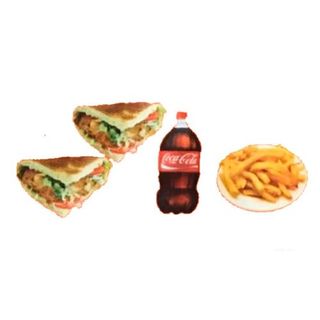 Menú 2 pita döner 
