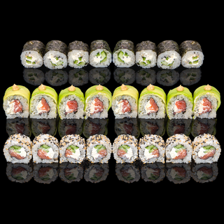 Сет макс пушена сьомга (24 бр - 550 гр)