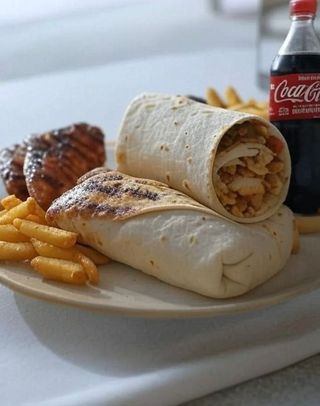 Silverback wrap + Quarter grilled chicken + fries + a free drink