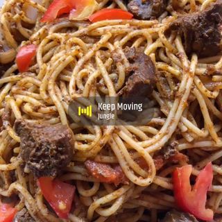 Spaghetti  rognon +  Pain + 1 Sucrerie