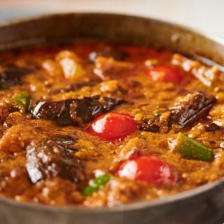 Baigan Prawns Masala (Kerala Style)