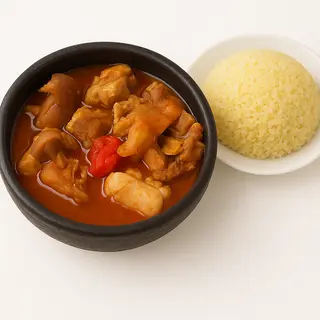 Soupe De Porc  + Ration D'attiéké