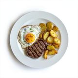 Huevos Fritos Con Lomo Frito Y Patatas