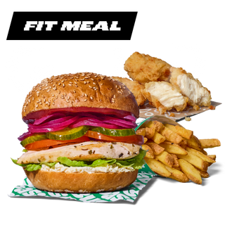 DZIK BURGER ZESTAW POWIĘKSZONY