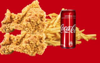 2 Chicken Breast + Chips + Drink