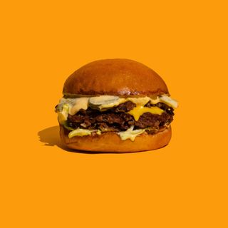 Classic triple smash burger