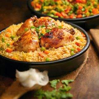 Riz cantonais au poulet