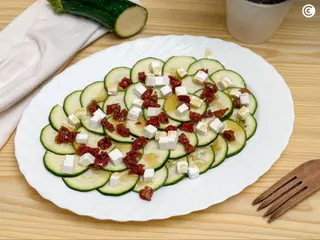 Carpaccio De Calabacín Y Tomate