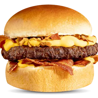 Chicken and beef burger