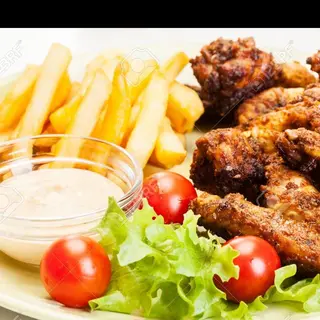 plato alitas de pollo 6uds)
